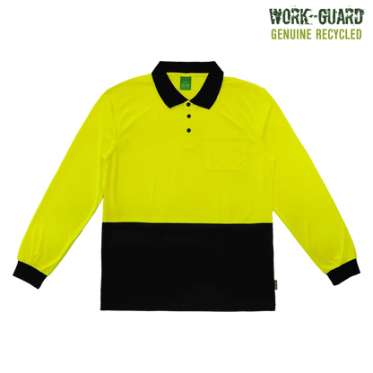 R482X Work-Guard Recycled Hi Vis Longsleeve Polo