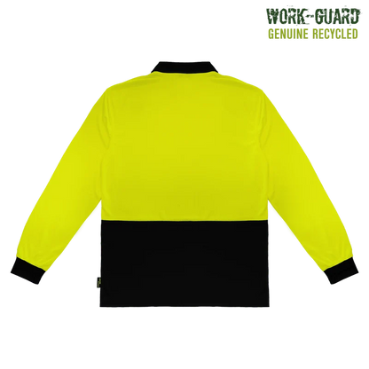 R482X Work-Guard Recycled Hi Vis Longsleeve Polo
