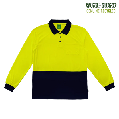 R482X Work-Guard Recycled Hi Vis Longsleeve Polo