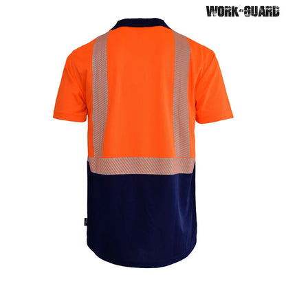 R485X Work-Guard Recycled Hi Vis Short Sleeve Day/Night Polo