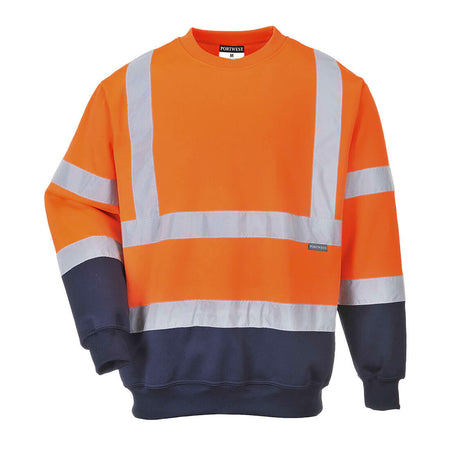 B306 Portwest Hi-Vis Contrast Sweatshirt – image 1 | JuJu Print New Zealand