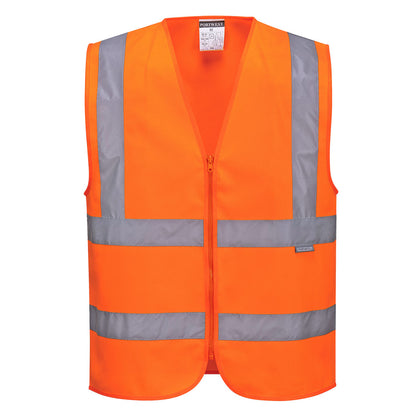 C375 Portwest Hi-Vis Zipped Band and Brace Vest – image 1 | JuJu Print New Zealand