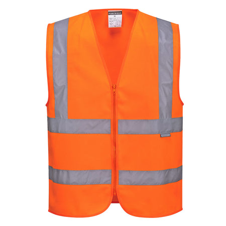 C375 Portwest Hi-Vis Zipped Band and Brace Vest – image 1 | JuJu Print New Zealand