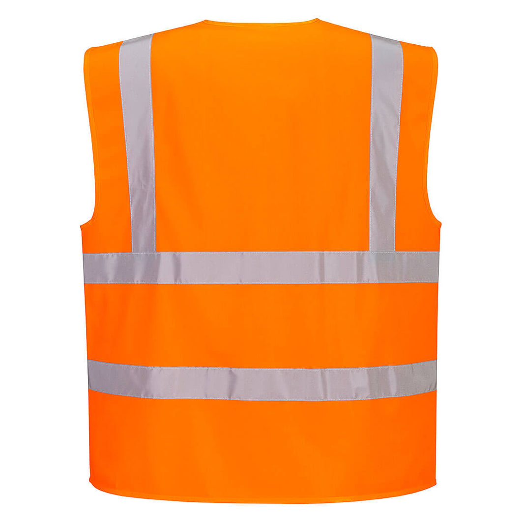 C375 Portwest Hi-Vis Zipped Band and Brace Vest – image 2 | JuJu Print New Zealand