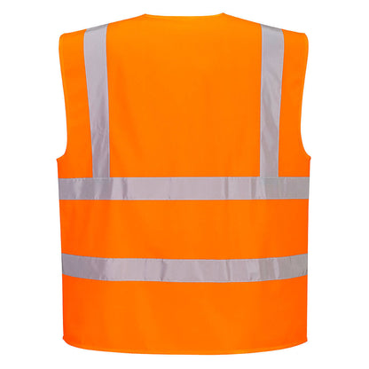 C375 Portwest Hi-Vis Zipped Band and Brace Vest – image 2 | JuJu Print New Zealand