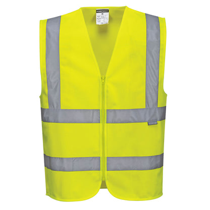 C375 Portwest Hi-Vis Zipped Band and Brace Vest – image 3 | JuJu Print New Zealand