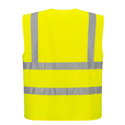 C375 Portwest Hi-Vis Zipped Band and Brace Vest – image 4 | JuJu Print New Zealand