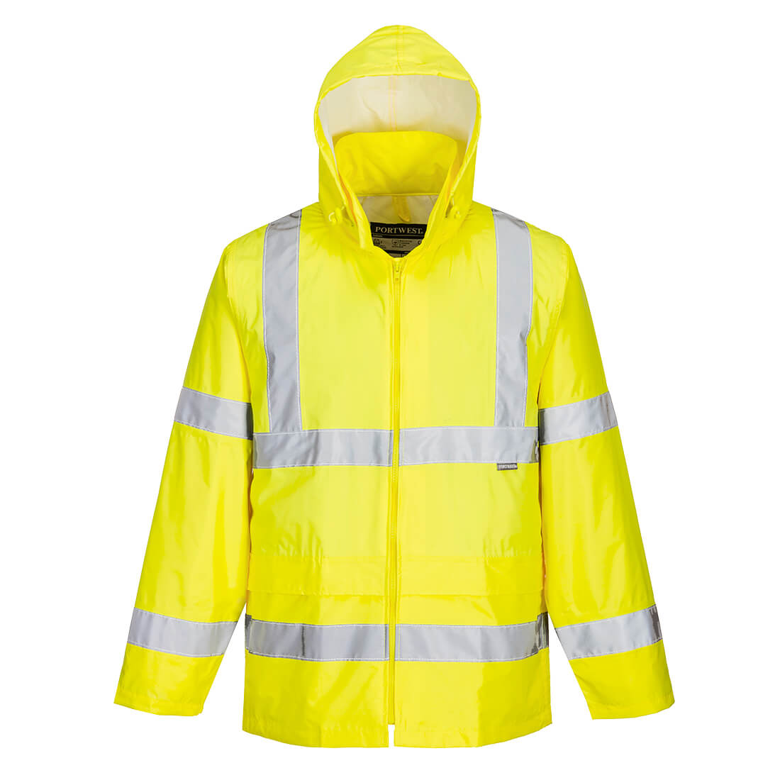 Portwest H440 Hi-Vis Waterproof Rain Jacket in Yellow