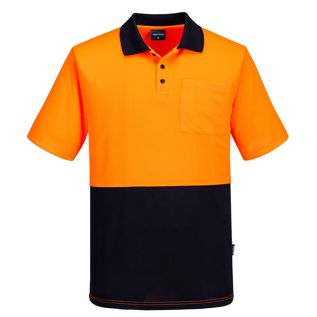 MP610 Portwest Hi-Vis Class D Contrast Short Sleeve Polo – image 1 | JuJu Print New Zealand