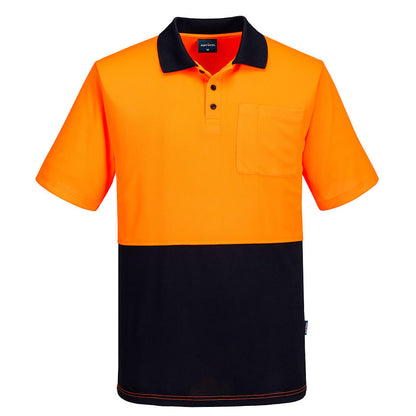 MP610 Portwest Hi-Vis Class D Contrast Short Sleeve Polo – image 1 | JuJu Print New Zealand