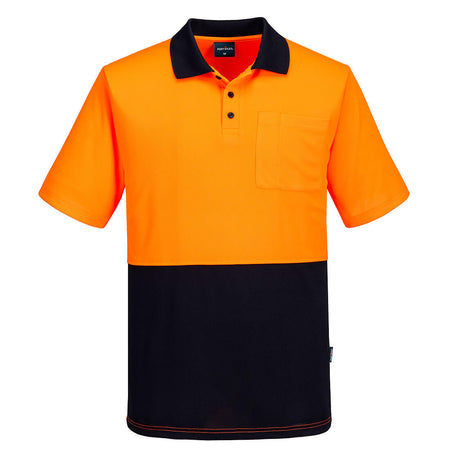 MP610 Portwest Hi-Vis Class D Contrast Short Sleeve Polo – image 1 | JuJu Print New Zealand