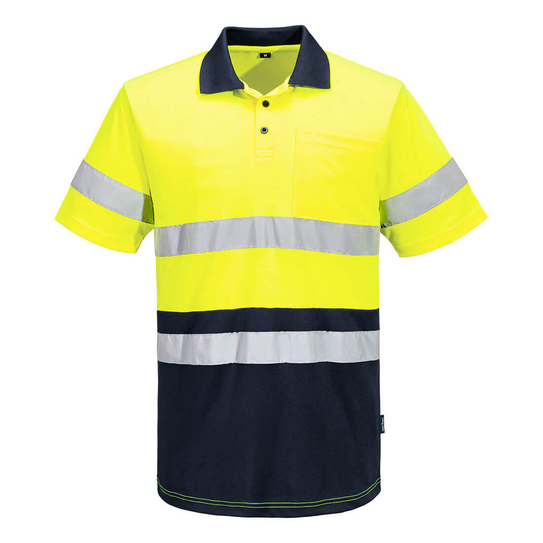 MP616 Portwest Hi-Vis Contrast Polo Shirt S/S – image 2 | JuJu Print New Zealand