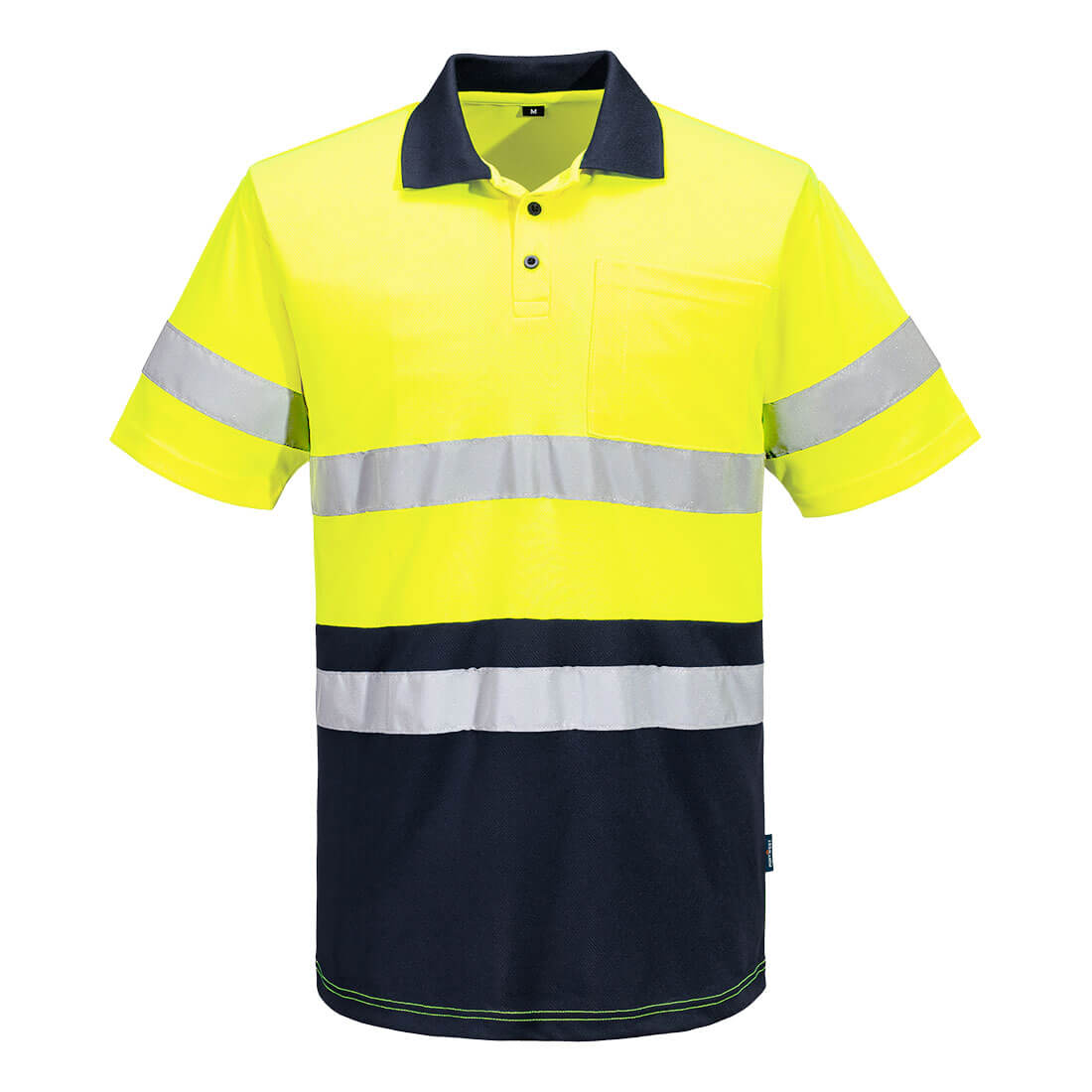 MP616 Portwest Hi-Vis Contrast Polo Shirt S/S – image 2 | JuJu Print New Zealand