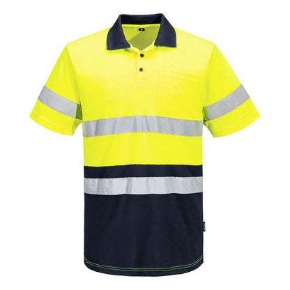 MP616 Portwest Hi-Vis Contrast Polo Shirt S/S – image 2 | JuJu Print New Zealand