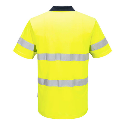 MP616 Portwest Hi-Vis Contrast Polo Shirt S/S – image 4 | JuJu Print New Zealand