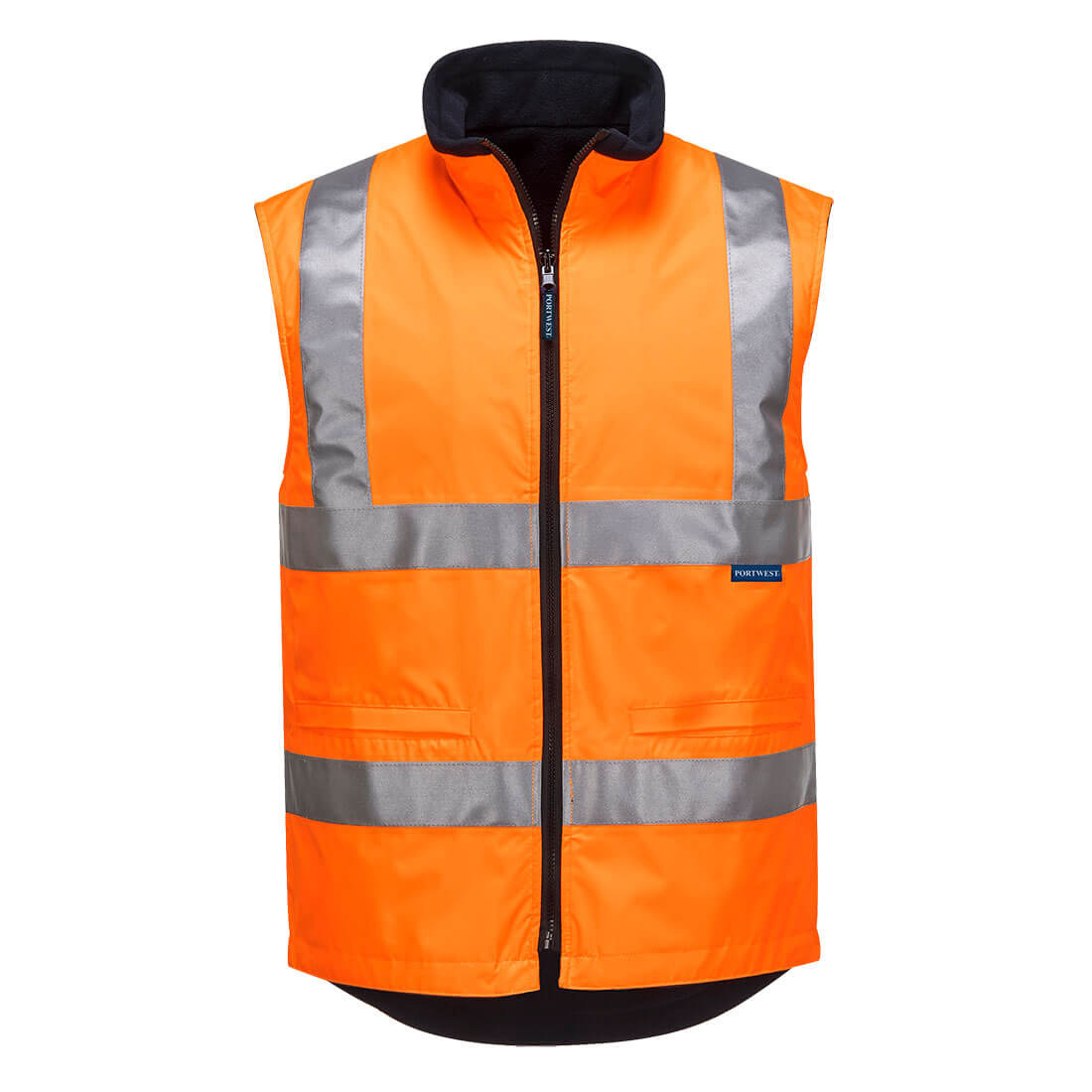 MV214 Portwest Hi-Vis Reversible Fleece Vest – image 1 | JuJu Print New Zealand