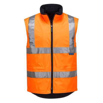 MV214 Portwest Hi-Vis Reversible Fleece Vest – image 1 | JuJu Print New Zealand