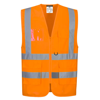 MV476 Portwest Hi-Vis Executive Vest – image 1 | JuJu Print New Zealand