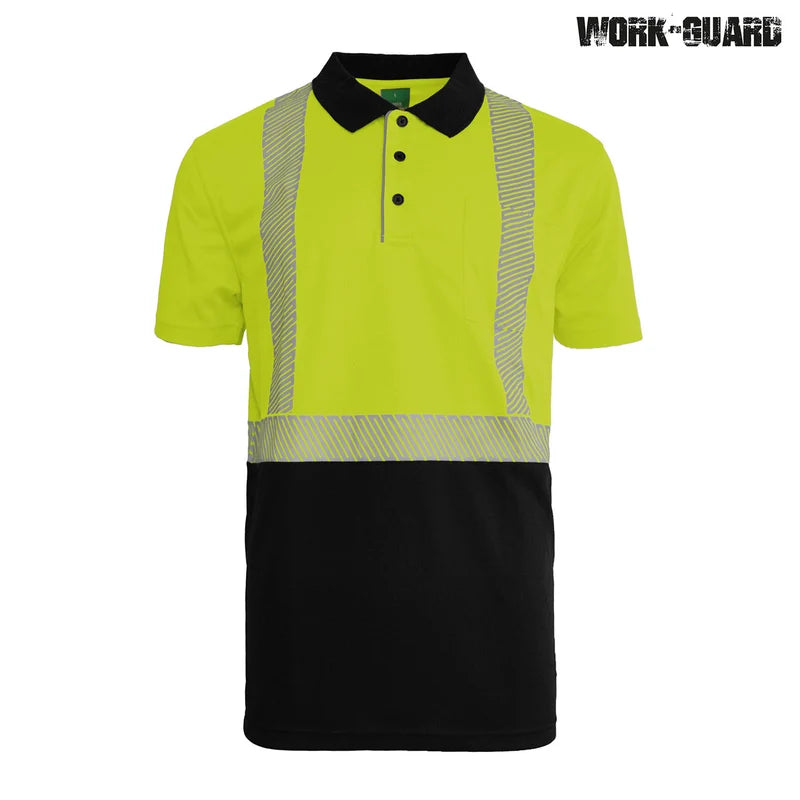 R485X Work-Guard Recycled Hi Vis Short Sleeve Day/Night Polo – image 2 | JuJu Print New Zealand