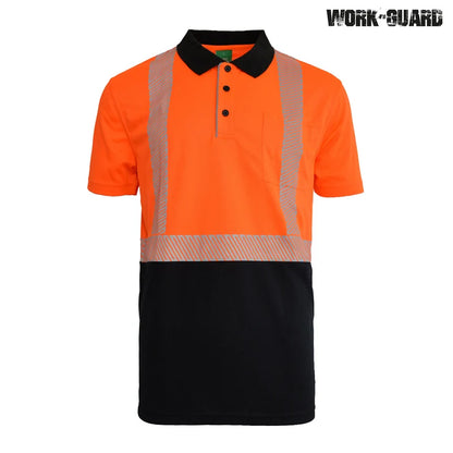 R485X Work-Guard Recycled Hi Vis Short Sleeve Day/Night Polo – image 3 | JuJu Print New Zealand