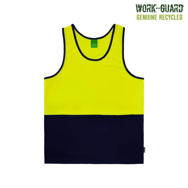 R491X Work-Guard Recycled Hi Vis Singlet – image 4 | JuJu Print New Zealand