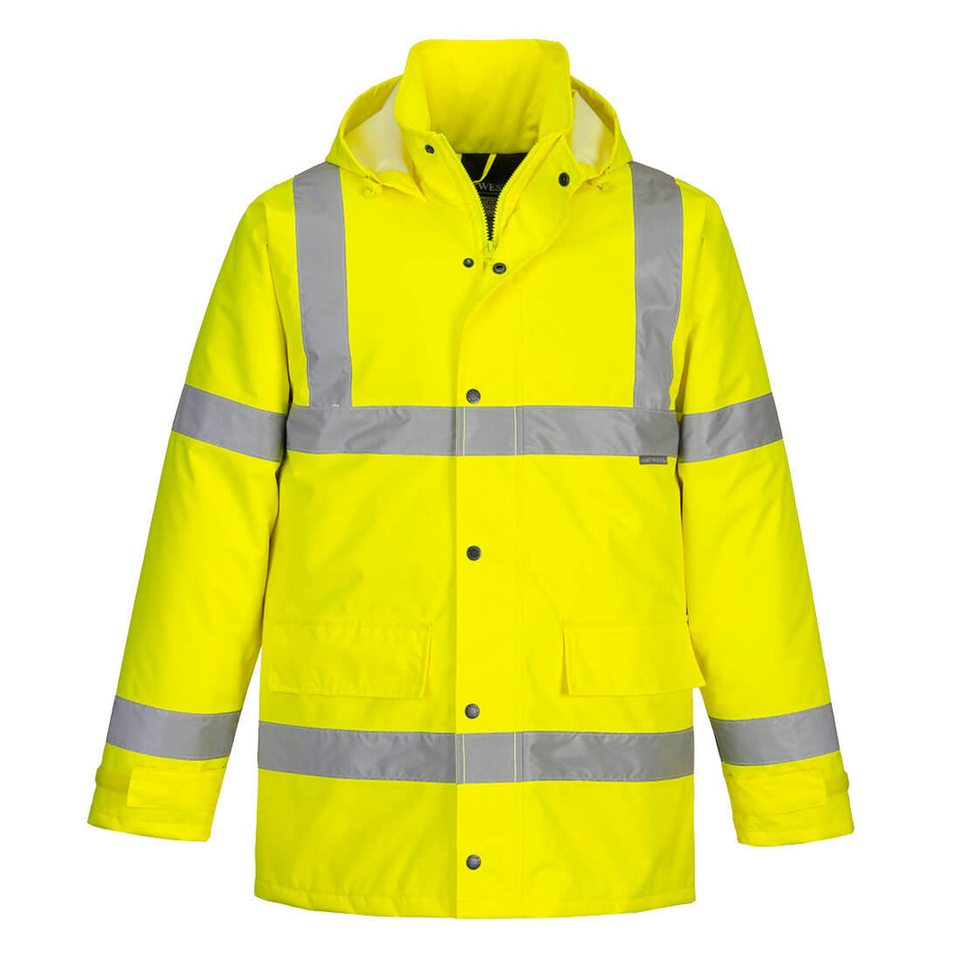 Portwest S460 Hi-Vis Waterproof Traffic Jacket in Yellow