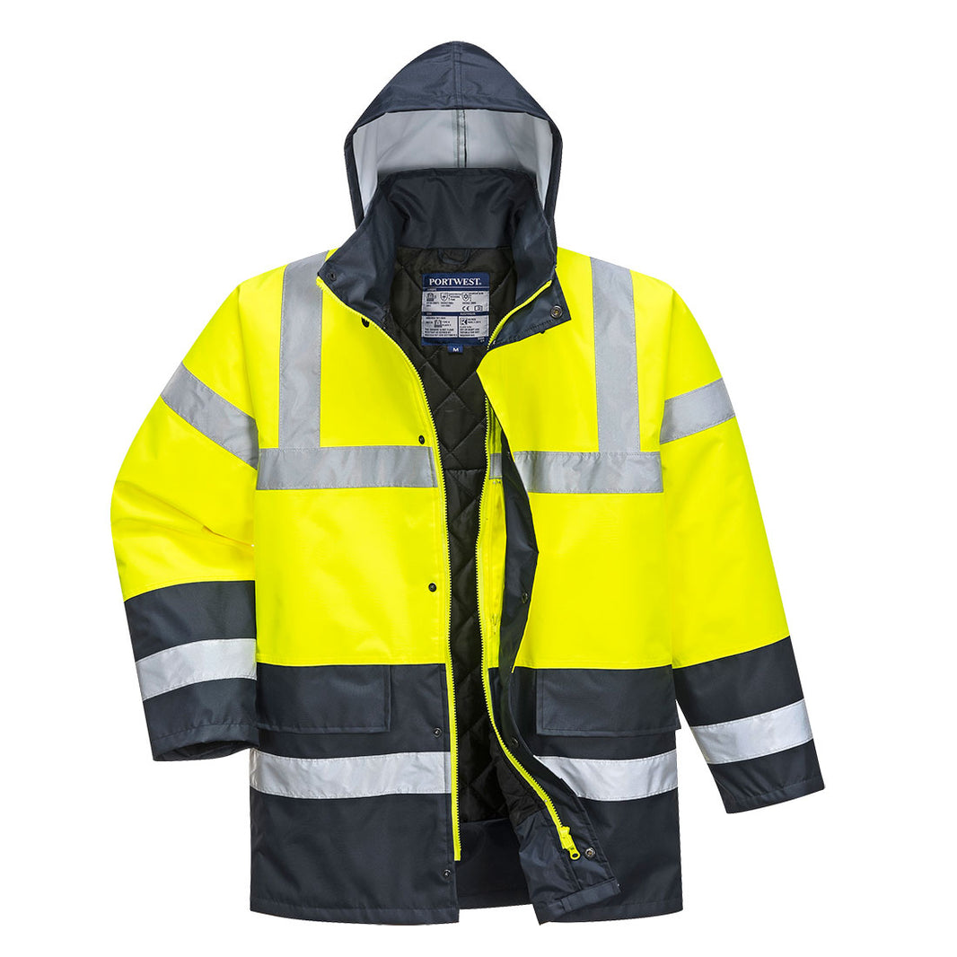 S466 Portwest Hi-Vis Contrast Traffic Jacket – image 1 | JuJu Print New Zealand