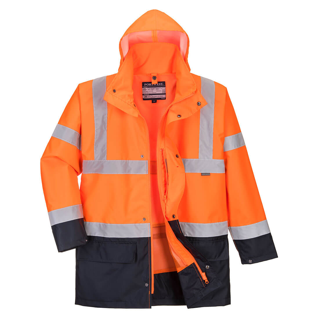 S766 Portwest Hi-Vis 5-in-1 Contrast Essential Jacket – image 1 | JuJu Print New Zealand